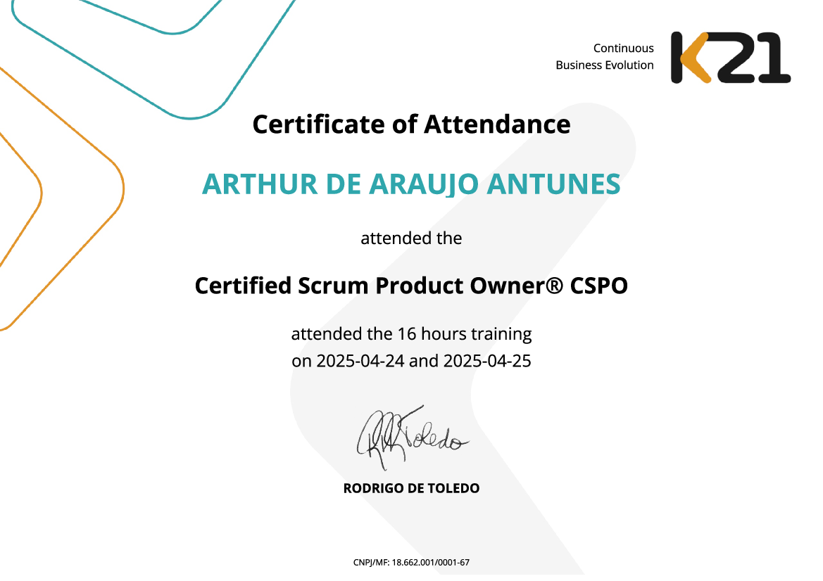 Certificado K21
